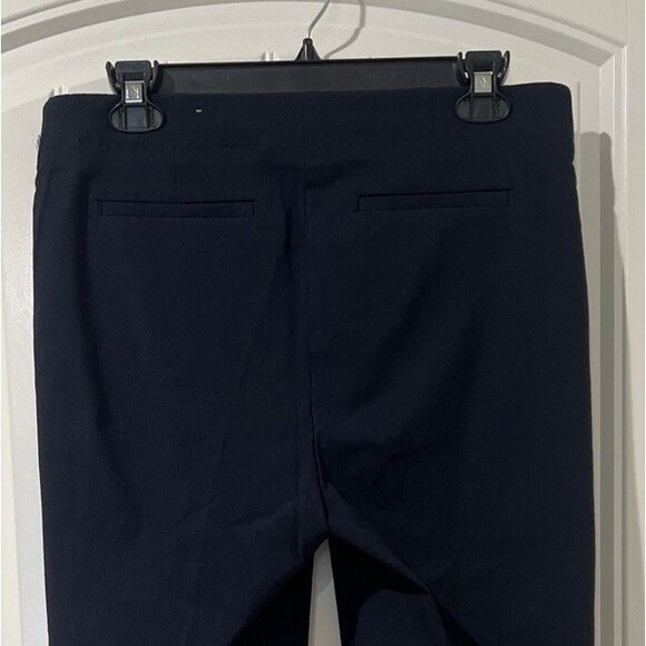Van Heusen Stretch Extensible No-Waist Pull-On Ankle Button Pants Navy Size 10 - Picture 5 of 8